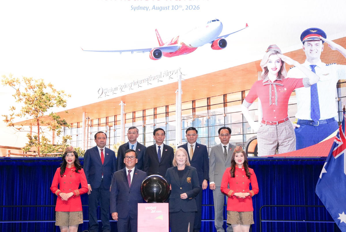 Vietjet chính thức công bố đường bay thẳng TPHCM - Western Sydney.