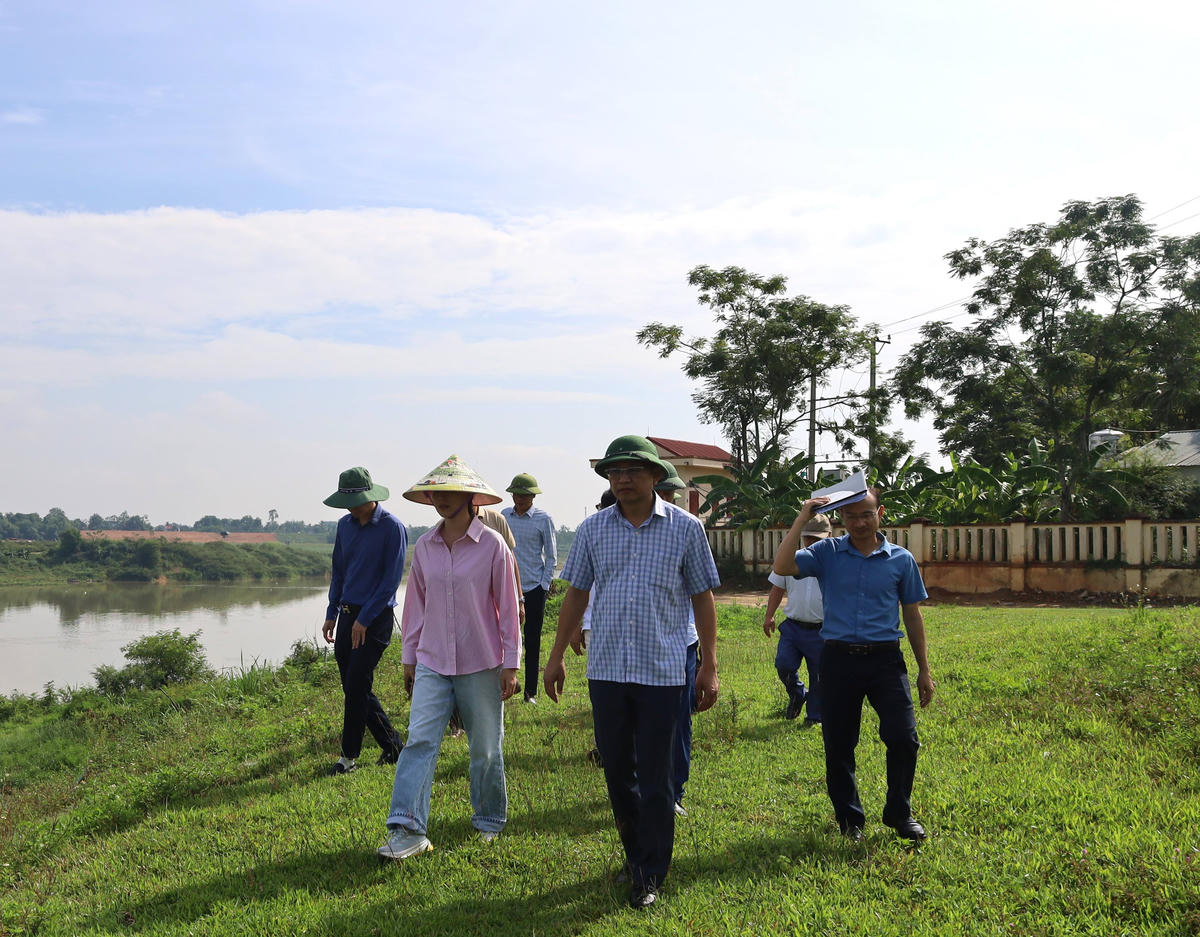 Sau khi đi kiểm tra, Sở NNMT Thanh Hóa đã có những đề xuất nâng cấp một số dự án trọng điểm. Ảnh: Đình Minh