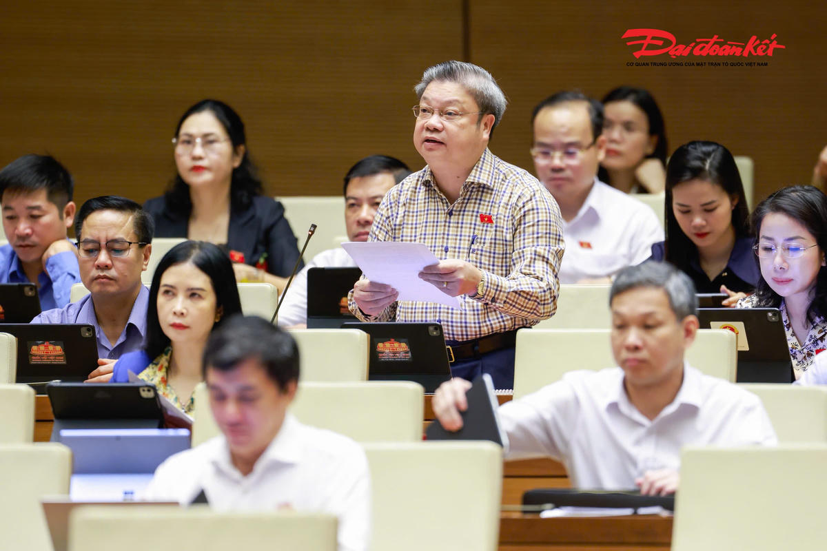 Đại biểu Bùi Văn Dũng phát biểu (Ảnh: Quang Vinh)