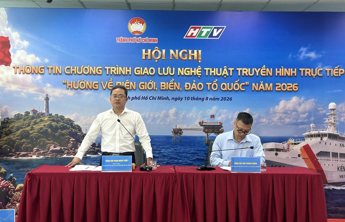 Ông Phạm Minh Tuấn – Phó Chủ tịch Uỷ ban MTTQ Việt Nam TP Hồ Chí Minh phát biểu tại chương trình. Ảnh: Q.Đ.