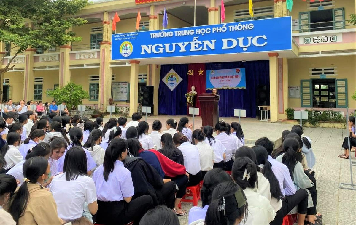 Một góc Trường THPT Nguyễn Dục, xã Phú Ninh, TP Đà Nẵng. Ảnh: MH.