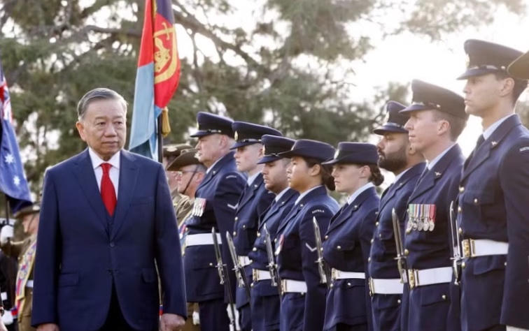 Lễ đón Tổng Bí thư, Chủ tịch nước Tô Lâm thăm cấp Nhà nước Australia