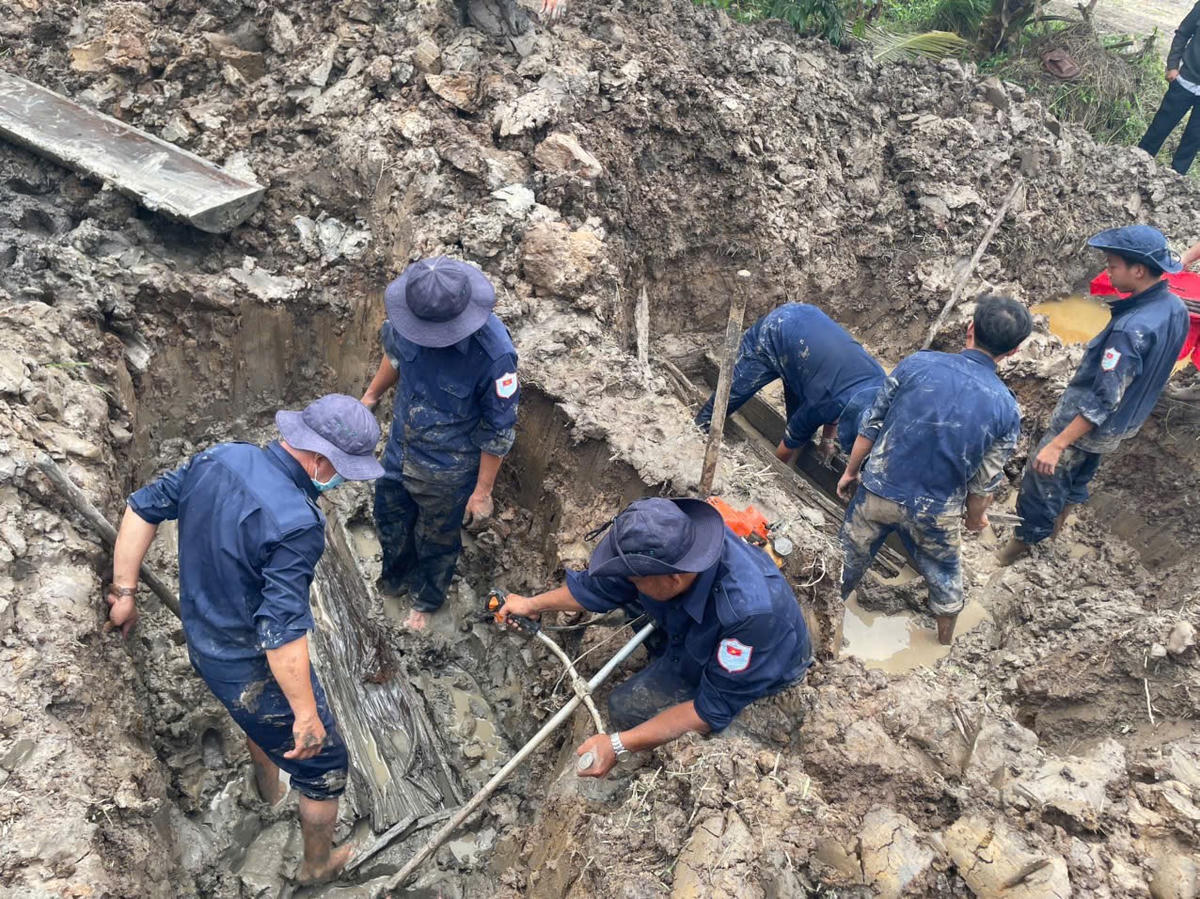 An Giang cất bốc được 3 hài cốt liệt sĩ tại xã Vĩnh Ty