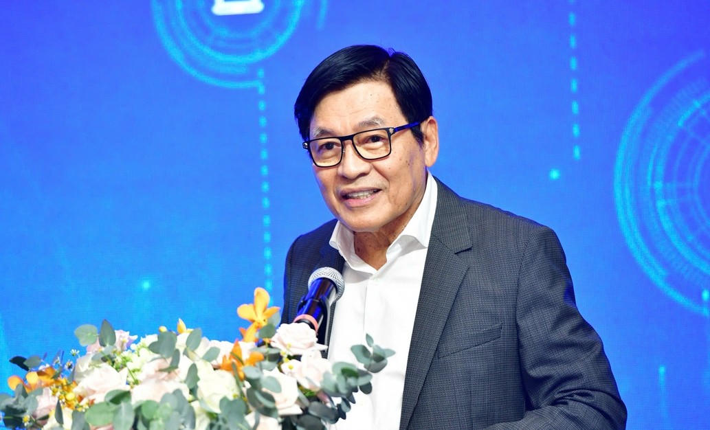 Ông Phạm Phú Ngọc Trai - Chủ tịch Hội đồng cố vấn Chiến lược đổi mới sáng tạo (SACSTI), ĐHQG TPHCM phát biểu. Ảnh: D.P