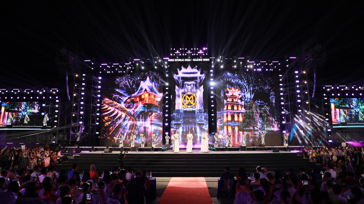 Chương trình khai mạc Miss World 2026 với chủ đề “Welcome Miss World to Quảng Ninh - Việt Nam”.