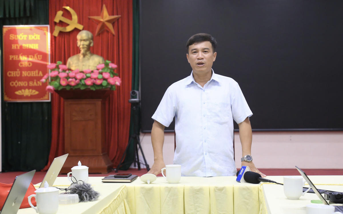 Ông Lâm Thế Hùng, Phó Giám đốc Sở GD&ĐT tỉnh Tuyên Quang thông tin về kỳ thi lại tốt nghiệp THPT tại Tuyên Quang.