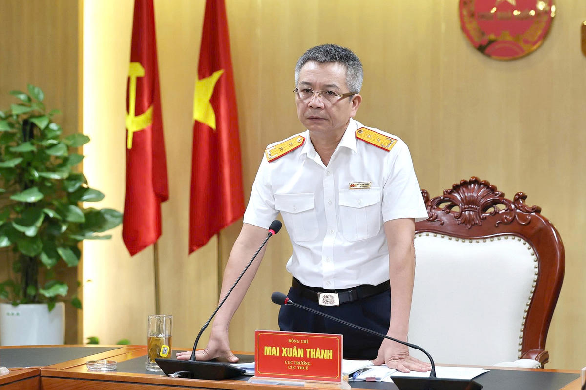 Cục trưởng Cục Thuế Mai Xuân Thành. Ảnh: GDT.