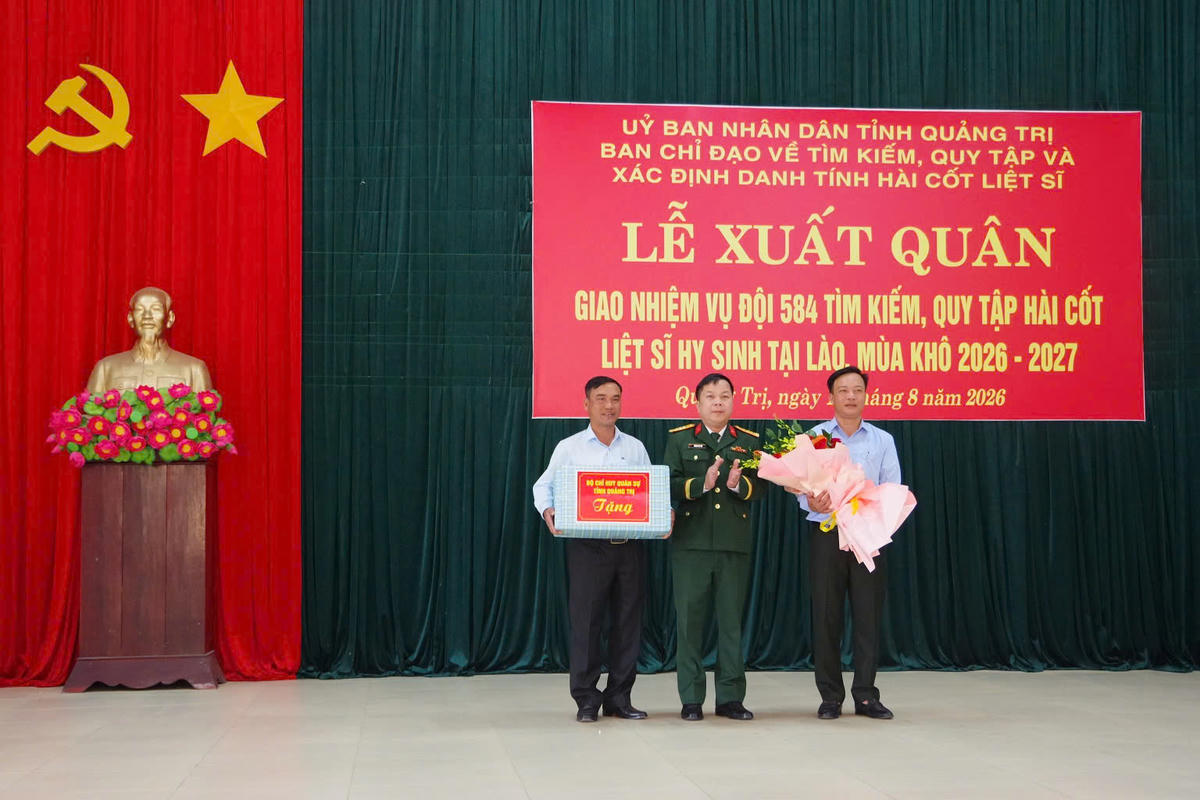 Quảng Trị: Xuất quân tìm kiếm, quy tập hài cốt liệt sĩ tại Lào, mùa khô 2026 - 2027
