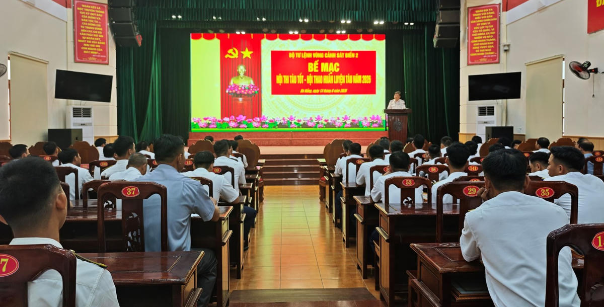 Quang cảnh bế mạc Hội thi tàu tốt, Hội thao huấn luyện tàu năm 2026. Ảnh: CBS 2.
