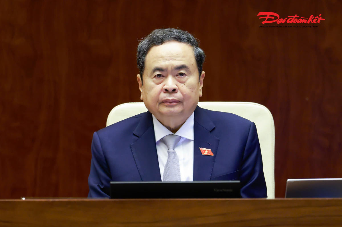 Chủ tịch Quốc hội Trần Thanh Mẫn chủ trì phiên thảo luận. Ảnh: Quang Vinh