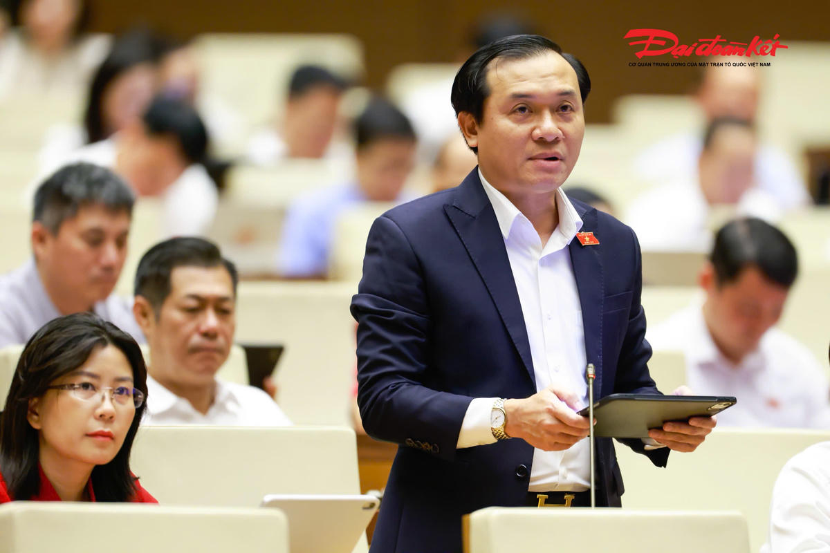 Đại biểu Bùi Thanh Toàn phát biểu (Ảnh: Quang Vinh)