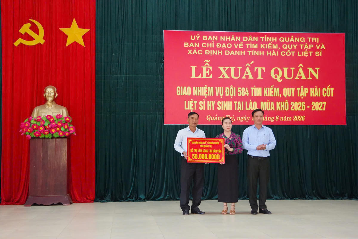 Quảng Trị: Xuất quân tìm kiếm, quy tập hài cốt liệt sĩ tại Lào, mùa khô 2026 - 2027