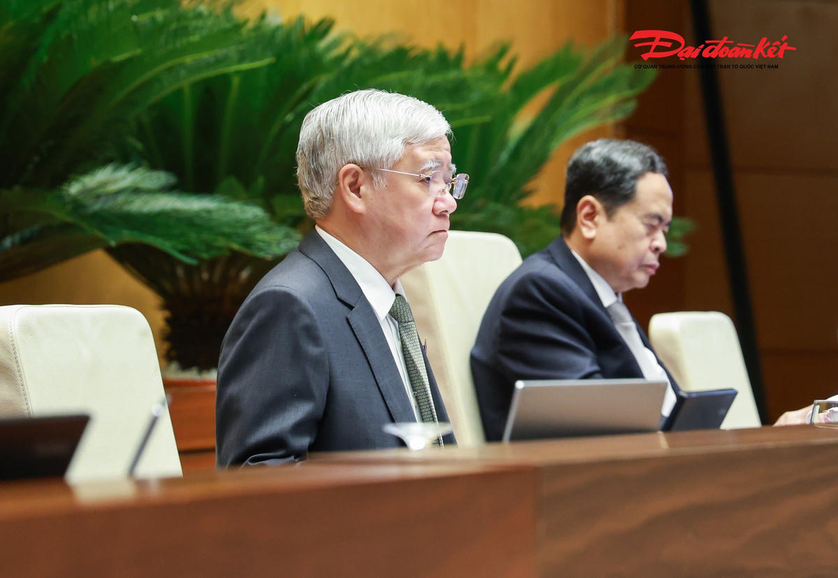 Phó Chủ tịch Thường trực Quốc hội Đỗ Văn Chiến tại phiên thảo luận. Ảnh: Quang Vinh