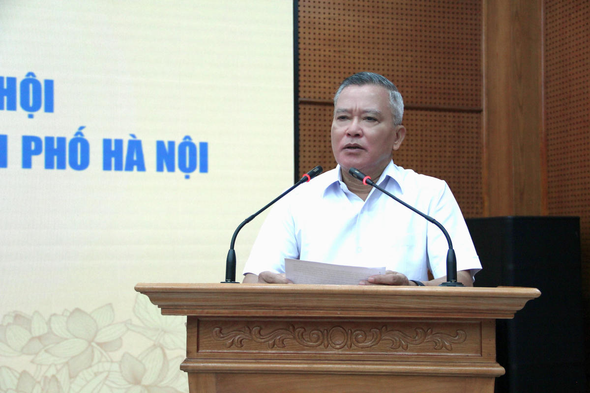 Ông Nguyễn Văn Pha, Ủy viên Đoàn Chủ tịch, Trưởng đoàn khảo sát phát biểu tại hội nghị. Ảnh: PV