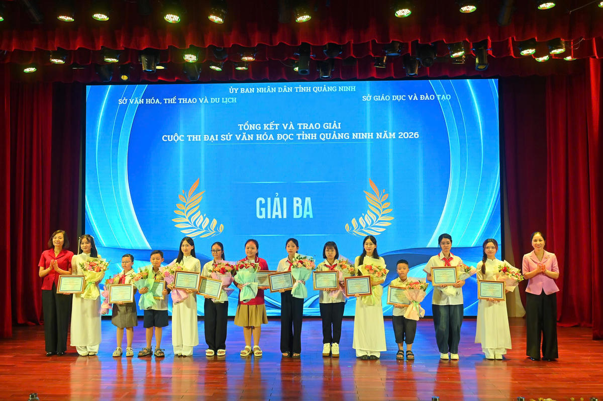 Quảng Ninh vinh danh 57 cá nhân, tập thể đạt giải Cuộc thi Đại sứ Văn hóa đọc năm 2026