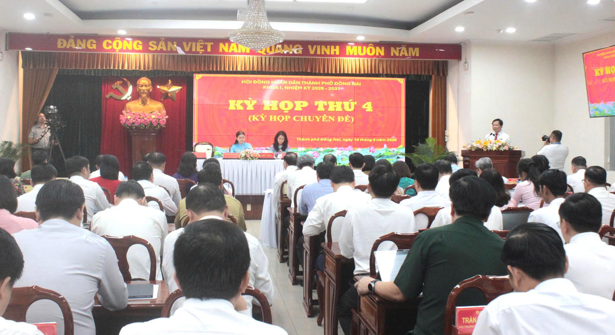Quang cảnh kỳ họp HĐND TP Đồng Nai. Ảnh: N.V