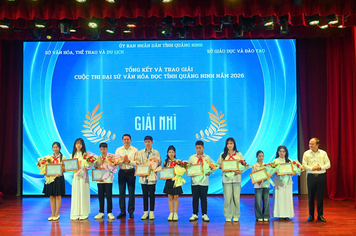 Quảng Ninh vinh danh 57 cá nhân, tập thể đạt giải Cuộc thi Đại sứ Văn hóa đọc năm 2026