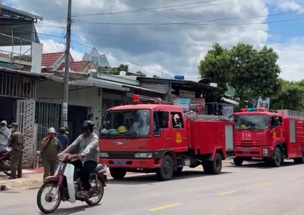 Khu vực nơi phát hiện vụ cháy. Ảnh: MX.