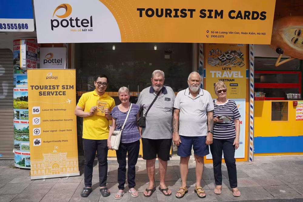 SIM du lịch Pottel được Vietnam Post triển khai dành cho khách quốc tế đến Việt Nam.