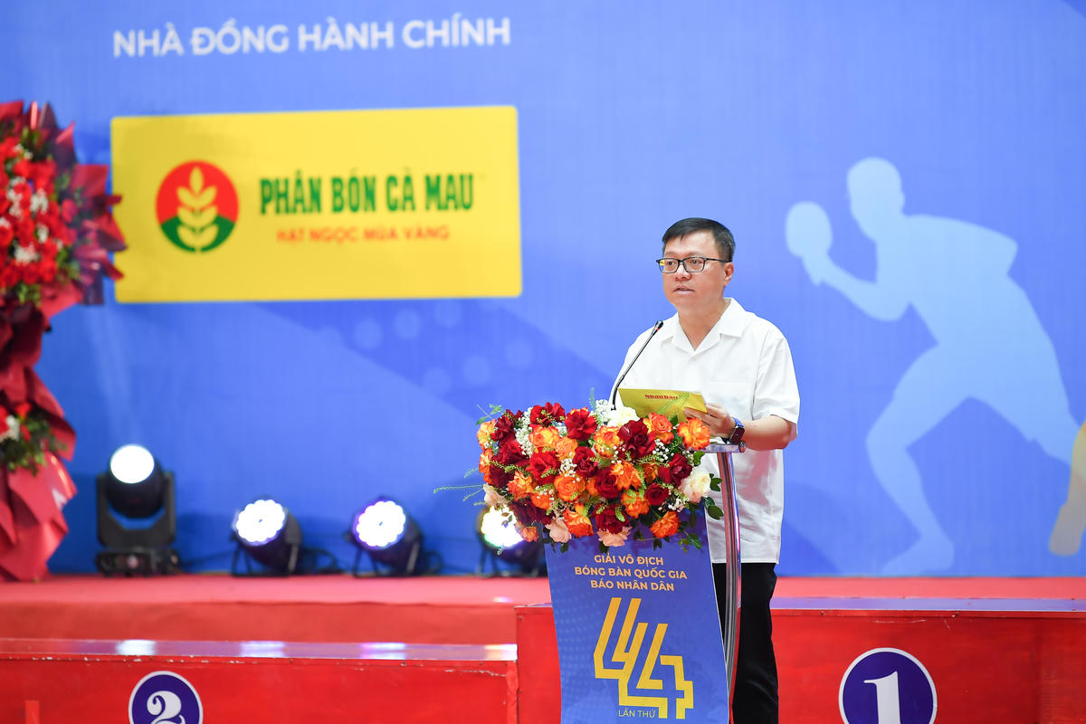 Ông Lê Quốc Minh, Tổng Biên tập Báo Nhân Dân phát biểu bế mạc. Ảnh: CTV.