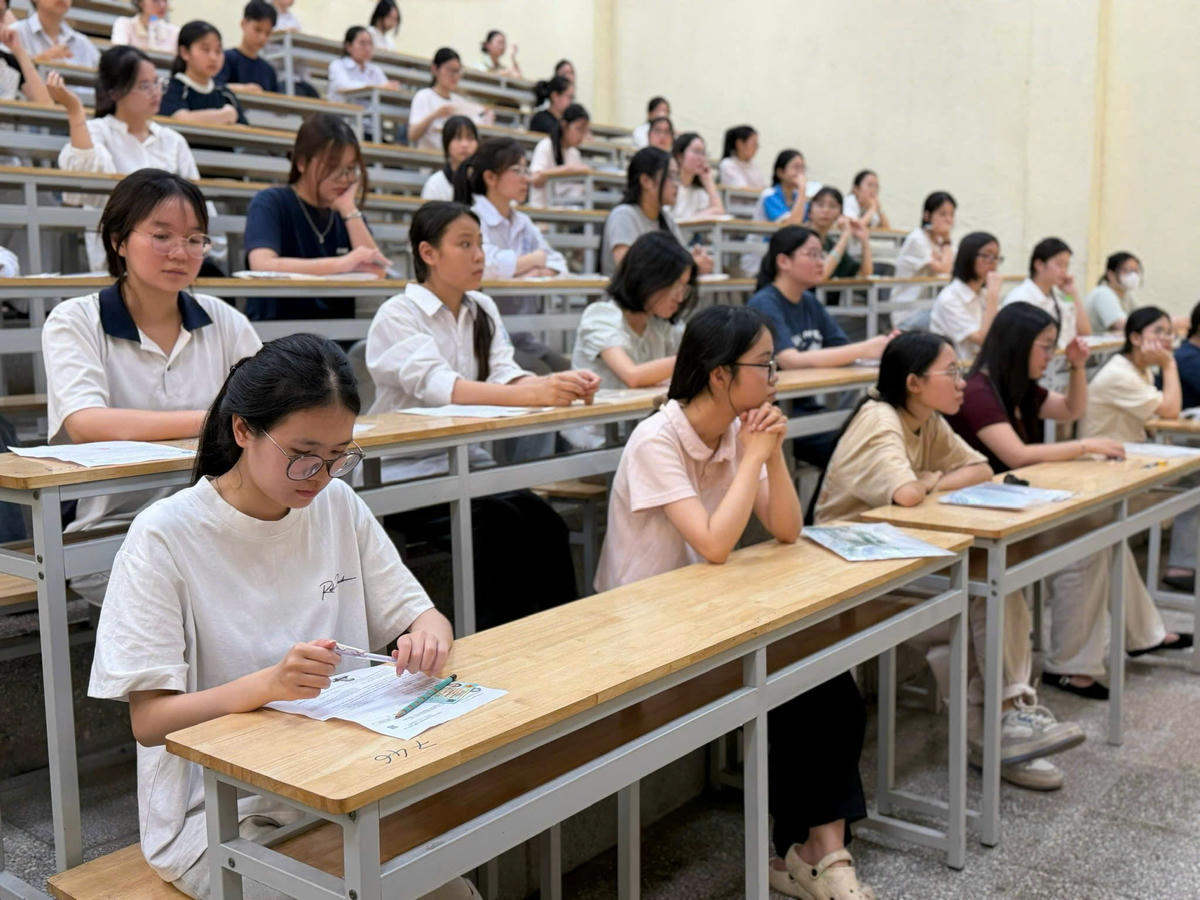 Thí sinh dự thi đánh giá năng lực của Trường Đại học Sư phạm Hà Nội tổ chức năm 2026. Ảnh: Nguyễn Hoài