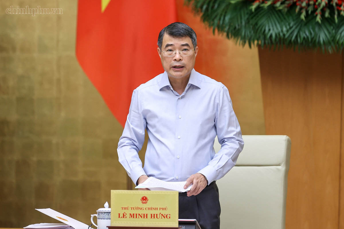Thủ tướng Lê Minh Hưng phát biểu. Ảnh: chinhphu.vn/Nhật Bắc