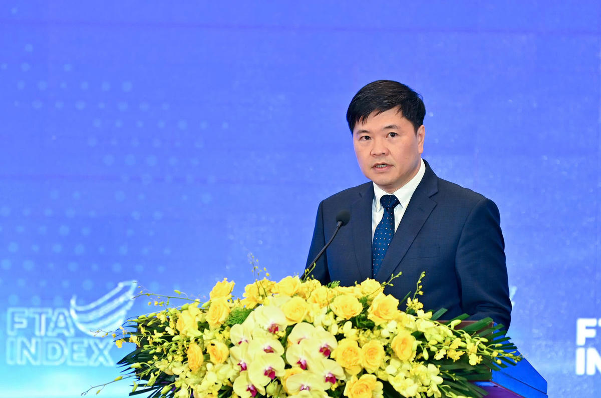Ông Hoàng Minh Cường, Phó Chủ tịch UBND TP Hải Phòng phát biểu tại sự kiện. Ảnh: Nam Nguyễn.