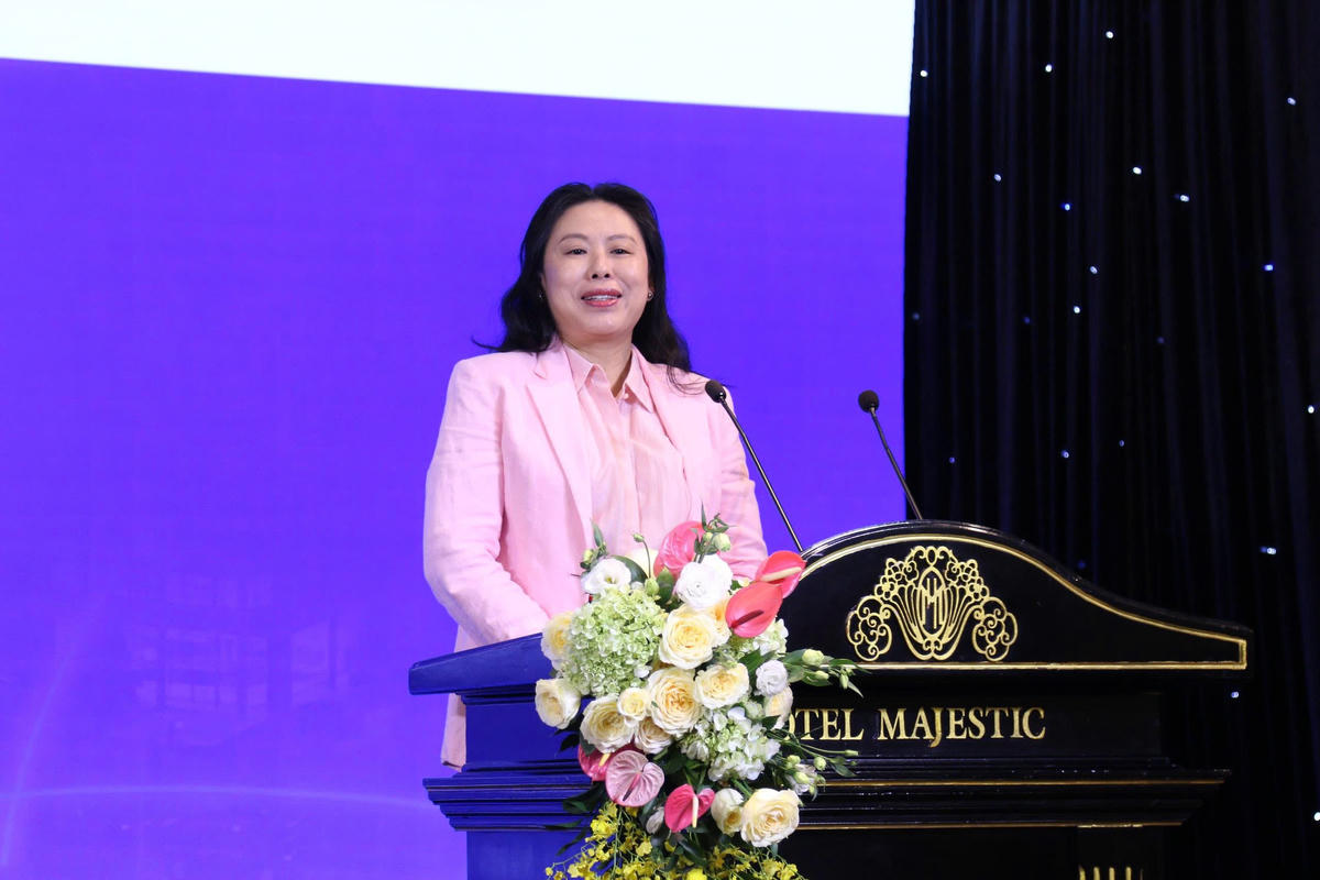 Bà Hồ Thị Quyên, Phó Giám đốc Trung tâm Xúc tiến Thương mại và Đầu tư TPHCM phát biểu. Ảnh: TL
