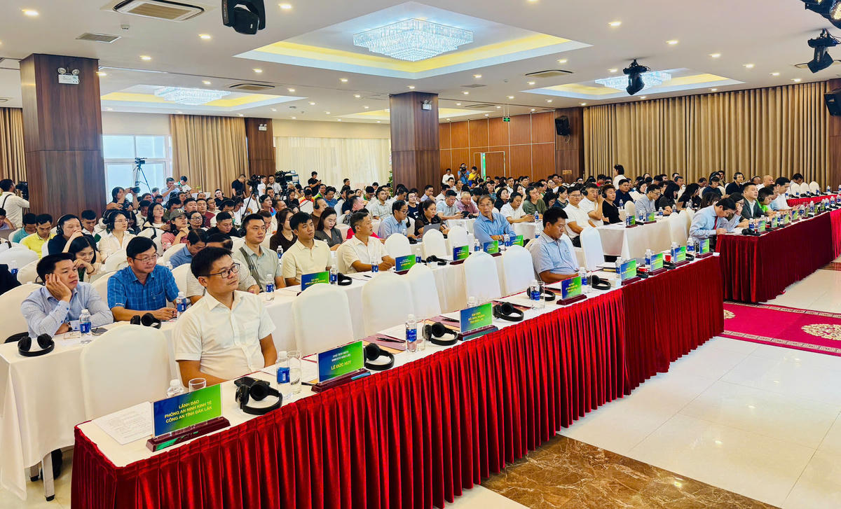 Chương trình Gặp gỡ, giao thương, kết nối hợp tác chuỗi cung ứng sầu riêng Việt Nam - Trung Quốc, tỉnh Đắk Lắk năm 2026 thu hút hơn 60 doanh nghiệp tham dự. Ảnh: Thanh Nga.