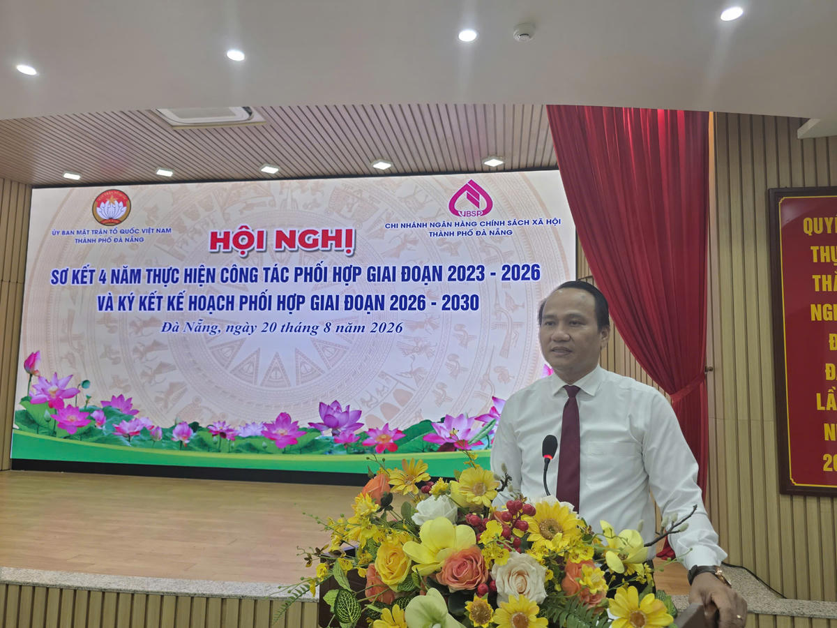 Ông Nguyễn Đình Vĩnh, Phó Bí thư Thành ủy, Chủ tịch Ủy ban Mặt trận Tổ quốc Việt Nam thành phố. Ảnh: Nguyễn Tú.