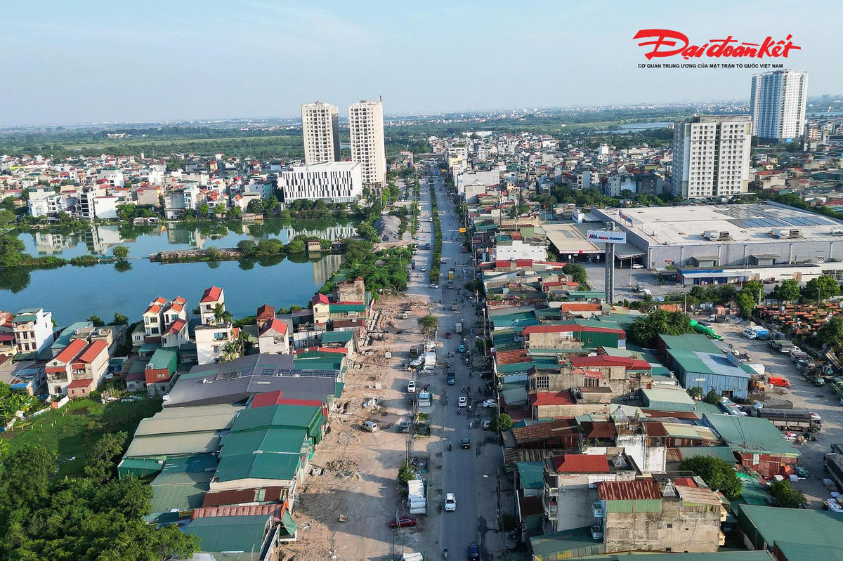 Tuyến đường đi qua các phường Hoàng Mai, Tương Mai và Vĩnh Tuy, được quy hoạch với mặt cắt ngang từ 40-55m, tương đương 6 làn xe tùy từng đoạn.