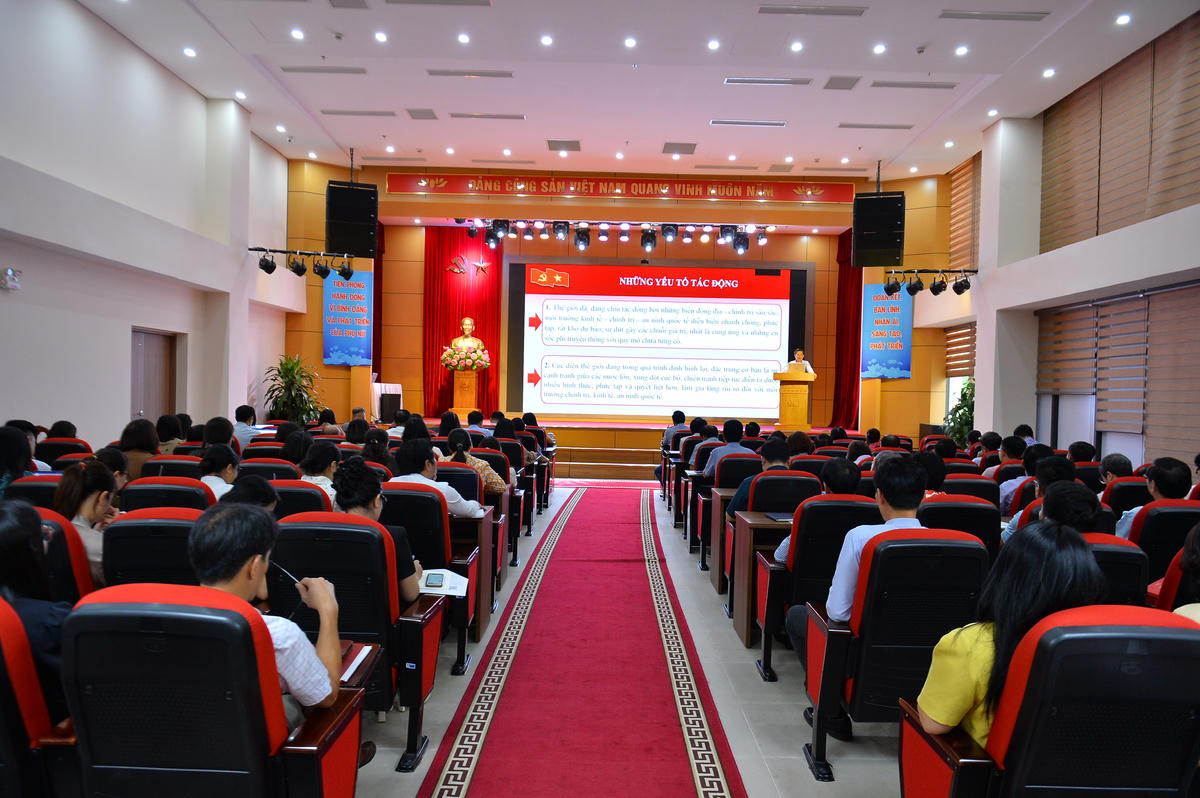 Quang cảnh hội nghị cập nhật kiến thức về nghiệp vụ công tác xây dựng Đảng năm 2026. Ảnh: PV