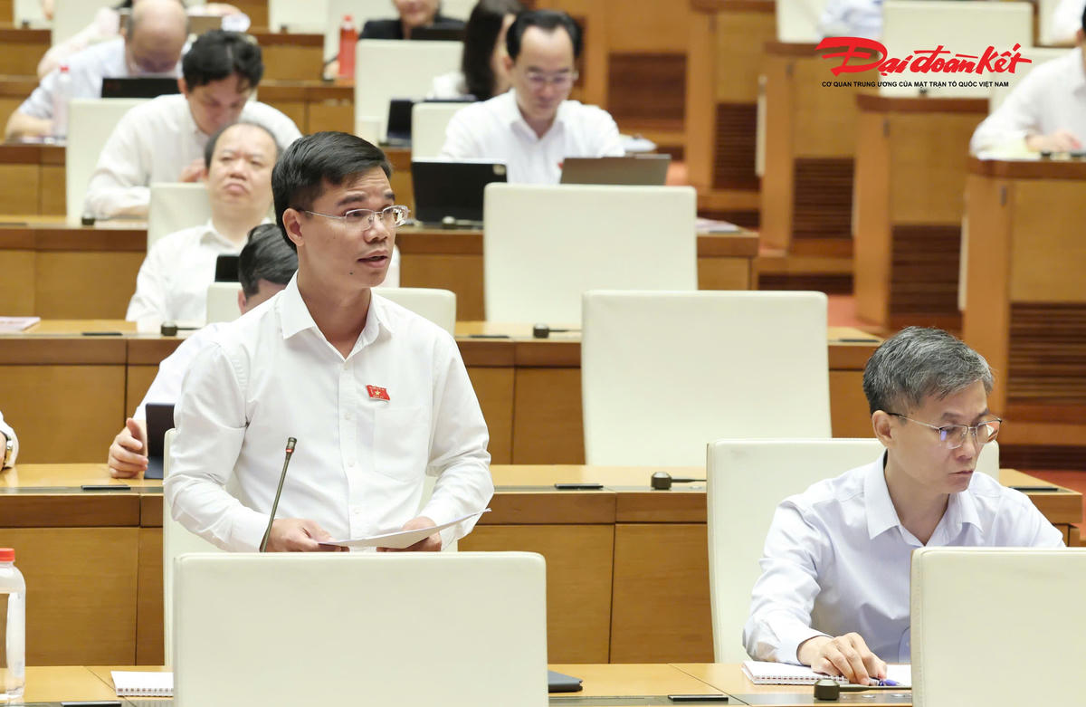 Đại biểu Nguyễn Xuân Nghiêm, đoàn TP Đà Nẵng phát biểu