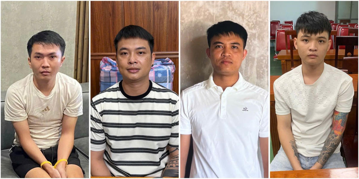 Từ trái qua phải: Lâm, Hoài, Luật và Tú. Ảnh: CATH