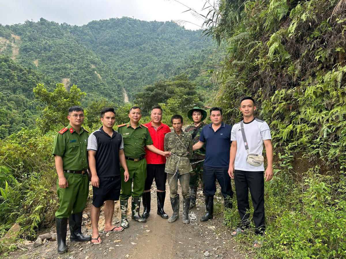 Đối tượng Bùi Văn Nhượng khi bị bắt giữ. Ảnh: Công an tỉnh Lào Cai.
