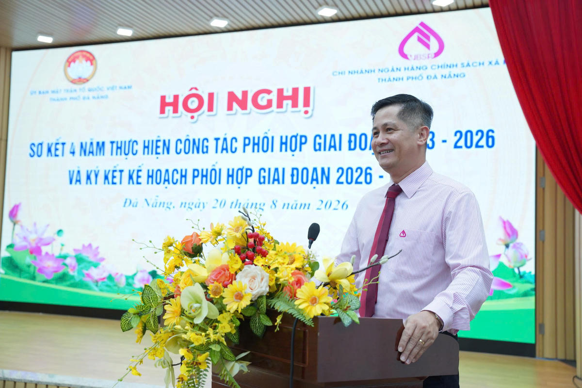Ông Đoàn Ngọc Chung, Giám đốc Chi nhánh Ngân hàng Chính sách xã hội TP Đà Nẵng. Ảnh: Nguyễn Tú.