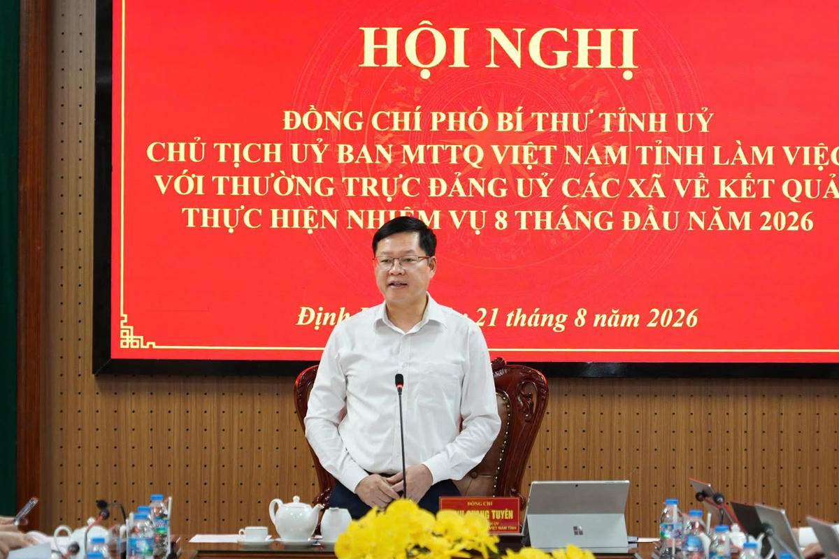 Ông Đinh Quang Tuyên, Phó Bí thư Tỉnh ủy, Chủ tịch Ủy ban MTTQ Việt Nam tỉnh Thái Nguyên.