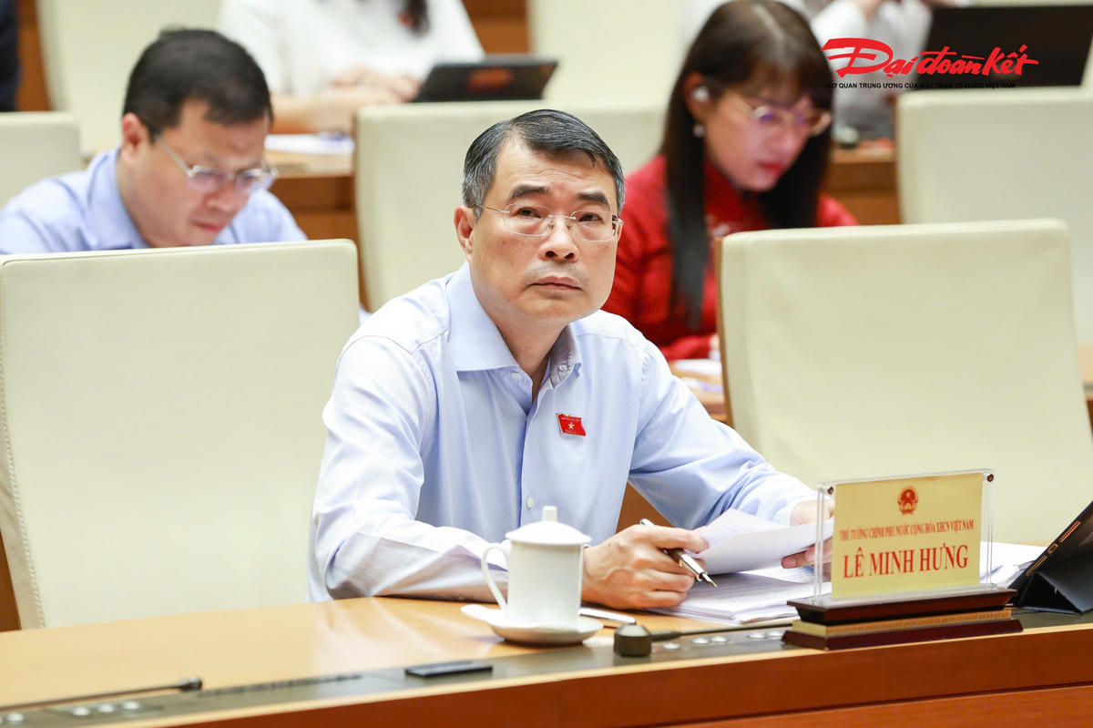 Thủ tướng Chính phủ Lê Minh Hưng tham dự phiên thảo luận.