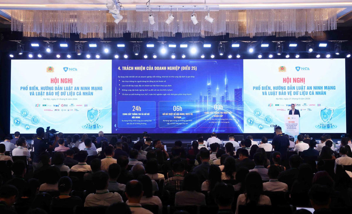 Hội nghị phổ biến, hướng dẫn Luật An ninh mạng và Luật Bảo vệ dữ liệu cá nhân