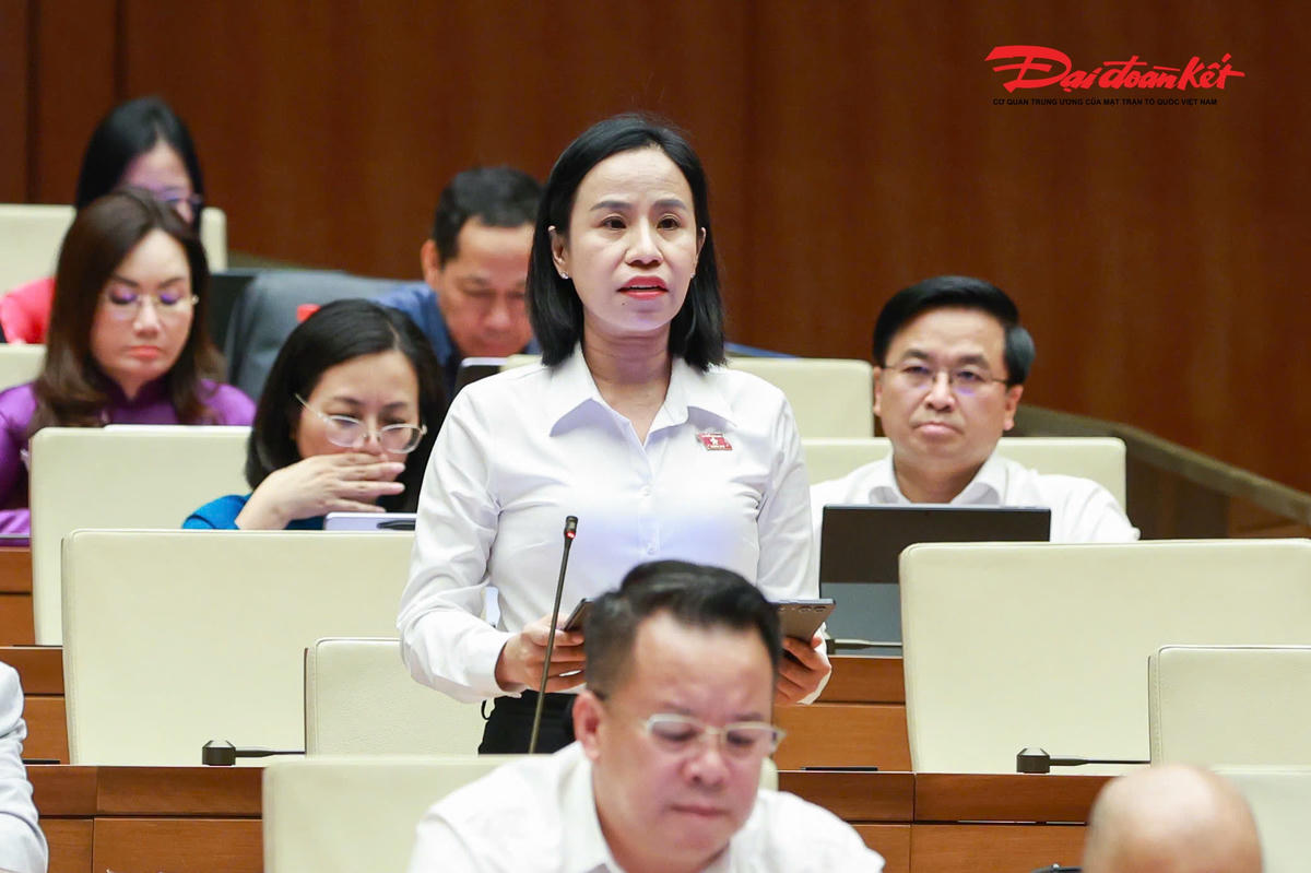 Đại biểu Quốc hội Võ Ngọc Thanh Trúc phát biểu (Ảnh: Quang Vinh)