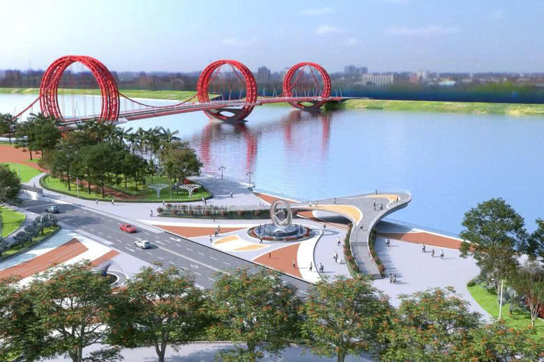 Phối cảnh cầu Trà Khúc 1. Ảnh: BT.