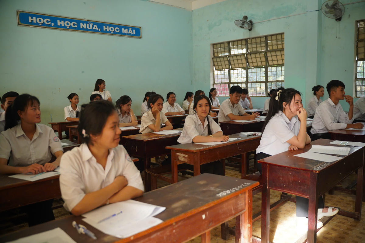 Một lớp học ở tỉnh Gia Lai. Ảnh: ĐS.