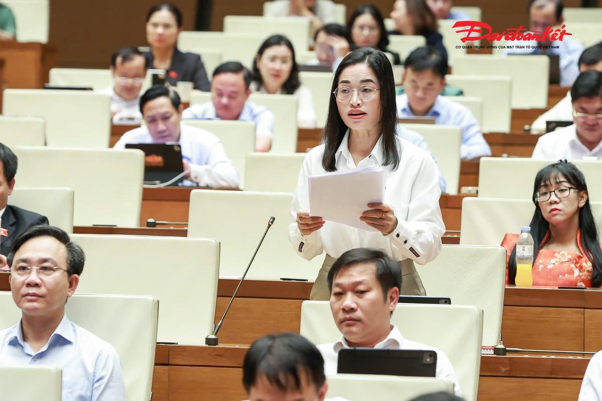 Đại biểu Cil Bri, Đoàn Lâm Đồng phát biểu