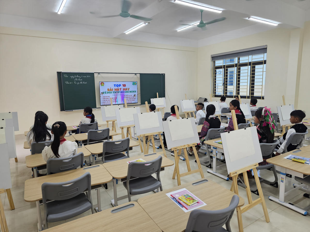 Các phòng học, phòng chức năng đã sẵn sàng cho năm học mới. Ảnh: T.H
