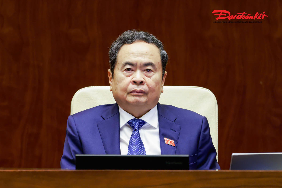 Chủ tịch Quốc hội Trần Thanh Mẫn chủ trì phiên họp. Ảnh: Quang Vinh