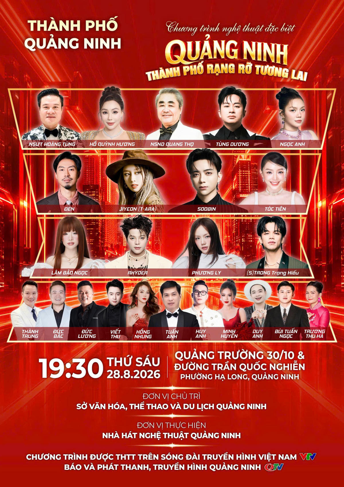 Poster concert “Quảng Ninh - Thành phố rạng rỡ tương lai”