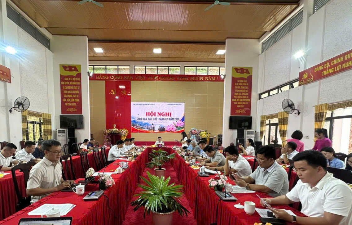 Quang cảnh Hội nghị giao ban báo chí. Ảnh: Ngô Hùng.