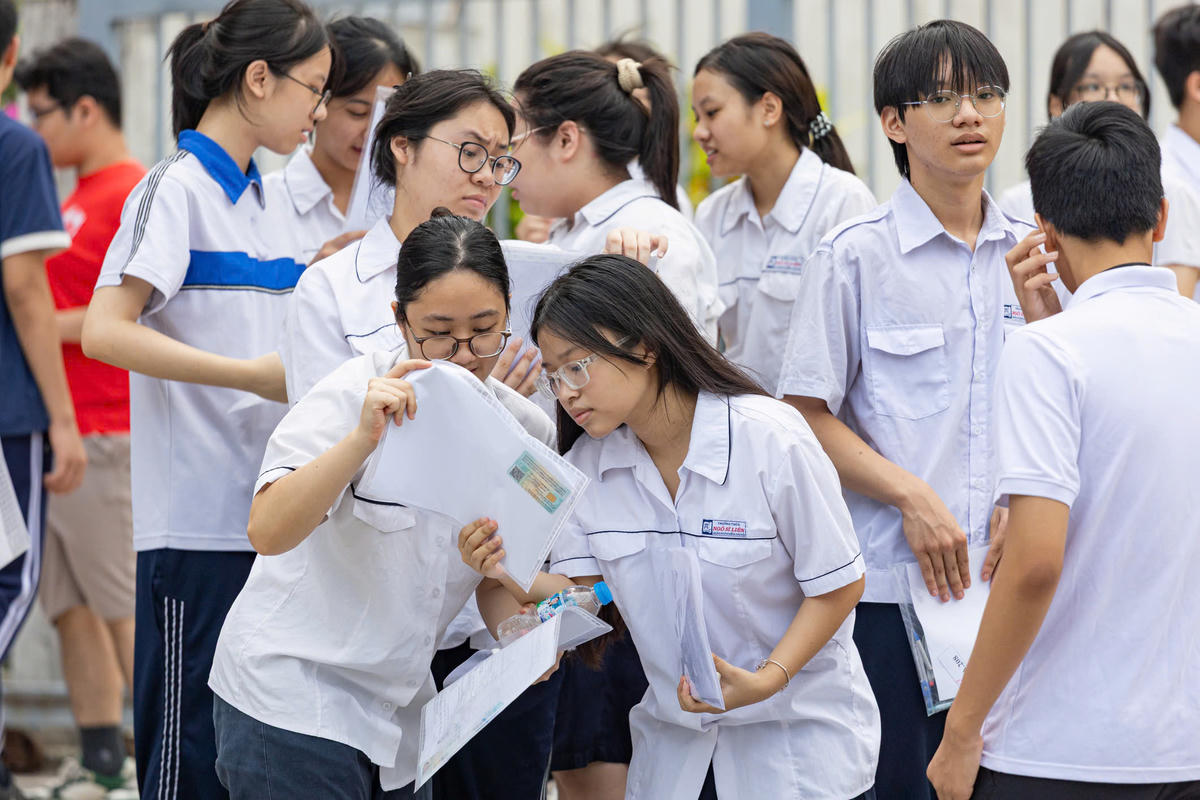 Học sinh tại Kỳ thi vào lớp 10 công lập của Hà Nội năm 2026. Ảnh: Lê Khánh
