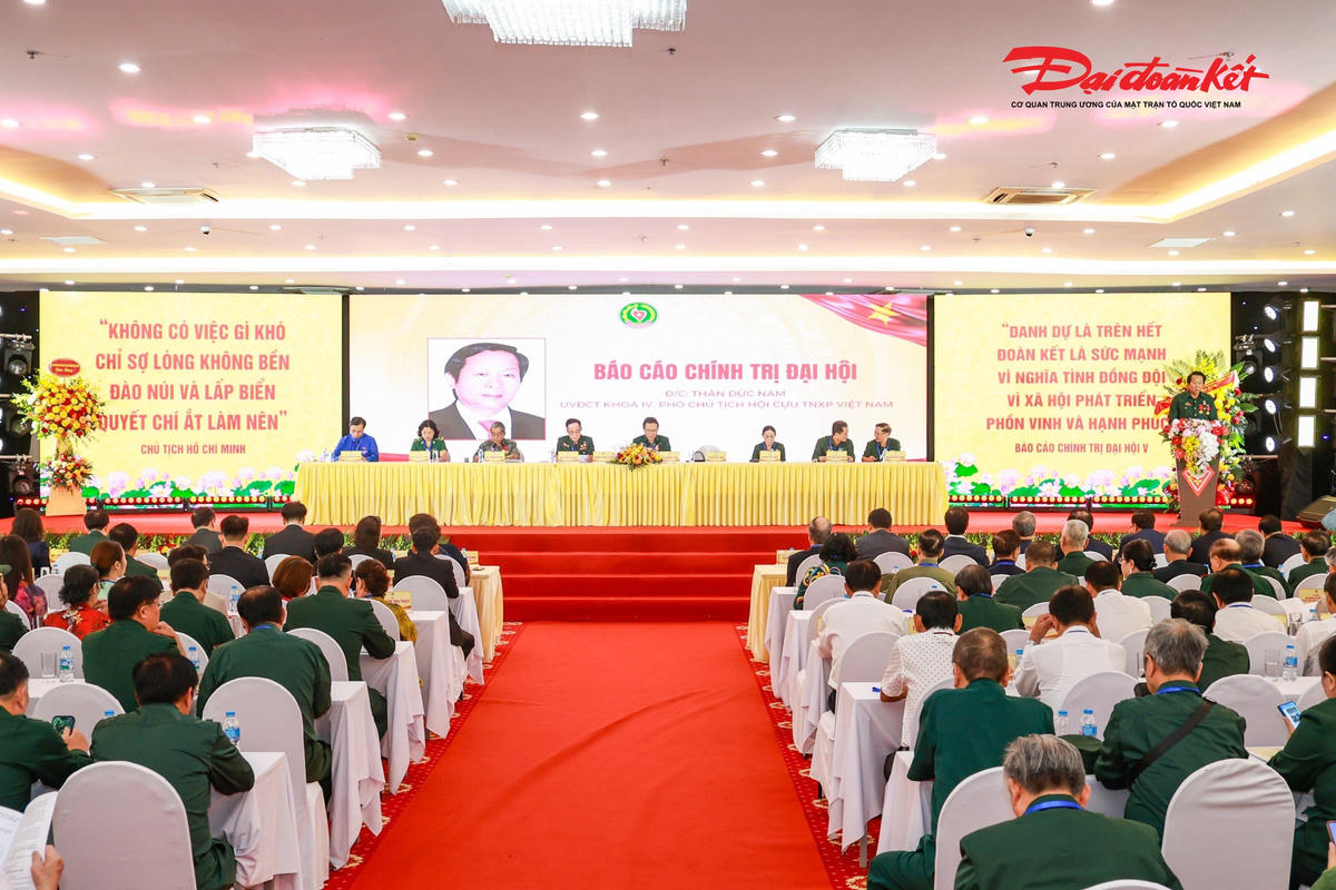 Quang cảnh Đại hội đại biểu toàn quốc Hội Cựu Thanh niên xung phong Việt Nam lần thứ V, nhiệm kỳ 2026-2031. Ảnh: Quang Vinh.