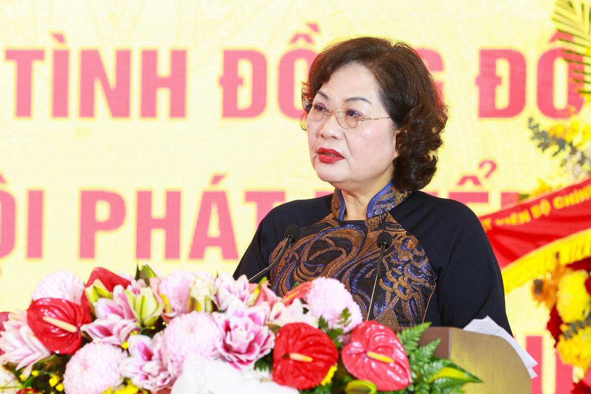 Ủy viên Trung ương Đảng, Phó Chủ tịch Quốc hội Nguyễn Thị Hồng phát biểu chỉ đạo Đại hội. Ảnh: Quang Vinh
